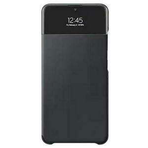 Protectie Spate Samsung Smart S View Wallet EF-EA325PBEGEE pentru Samsung Galaxy A32 (Negru) imagine