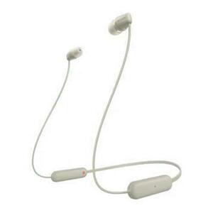 Casti In-Ear Sony WI-C100C, Wireless, Bluetooth, IPX4, Microfon, Fast pair, Autonomie 25 ore, Bej imagine