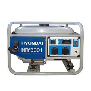 Generator Curent Electric HYUNDAI HY3001, Monofazic, 2, 8 kW, 230V (Argintiu) imagine
