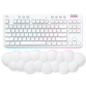 Tastatura Gaming Mecanica Logitech G715 TKL LIGHTSPEED Wireless Tactile, layout US, Bluetooth (Alb) imagine