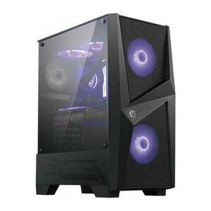 Carcasa MSI MAG FORGE 100M, Middle Tower, Tempered glass (Negru) imagine