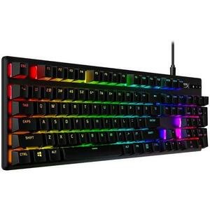 Tastatura HyperX Alloy Origins PBT, Tastatura mecanica, Cablu USB Type-C detasabil, Iluminare RGB, Anti-Ghosting, Negru imagine