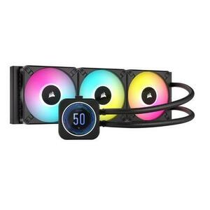 Cooler CPU Corsair H150i ELITE LCD XT, 3 x 120mm, iluminare RGB imagine