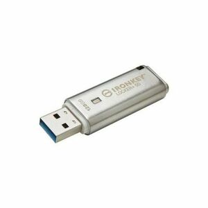 Memorie USB Kingston IronKey Locker+50 128GB USB 3.2 (Argintiu) imagine