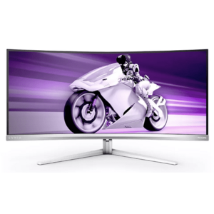 Monitor Gaming QD OLED Philips Evnia 34inch 34M2C8600, UWQHD (3440 x 1440), HDMI, DisplayPort, AMD FreeSync, Ecran Curbat, RGB, Boxe, 175 Hz, 0.1 ms (Alb) imagine