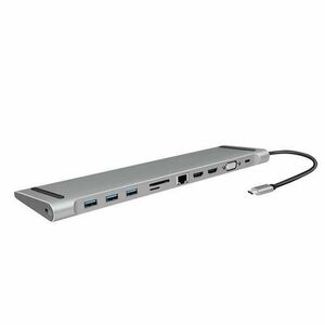 Docking Station Logilink UA0373, conectare PC USB 3.1, PD 3.0 pana la 100W (Argintiu) imagine