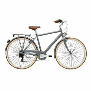 Bicicleta Adriatica Retro Man Roti 28inch, Frane V-Brake, 6 viteze (Gri Mat) imagine