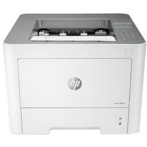 Imprimanta laser monocrom HP 408dn, A4, 40 ppm, Retea, Duplex, USB (Alb) imagine