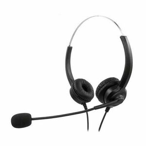 Casti Stereo MediaRange MROS304, USB 2m, Microfon (Negru) imagine