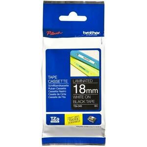 Brother Etichete TZE345 18mm (alb/negru) imagine