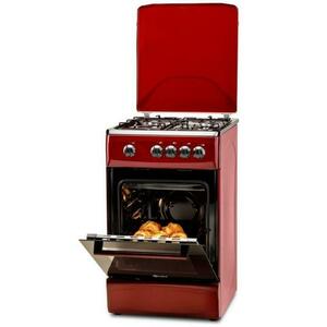 Aragaz LDK 5060 Bordo RMV LPG, Gaz, 4 Arzatoare, 46 L, 60 cm (Rosu inchis) imagine