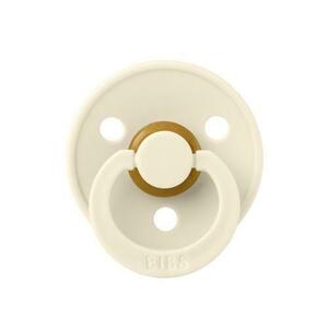 Suzeta Colour Latex, Tetina Rotunda, 0 Luni +, Ivory imagine