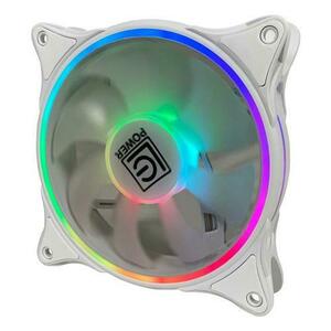 Ventilator PC, LC Power, LC-CF-120-ARGB-W, 120mm, ARGB, Alb imagine
