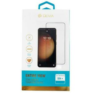 Folie Sticla Devia Star Series Entire View pentru Samsung Galaxy S24 Plus (Transparent/Negru) imagine