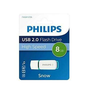 Stick USB Philips FM08FD70B/00, 8GB, Editia Snow, USB 2.0 (Alb/Albastru) imagine