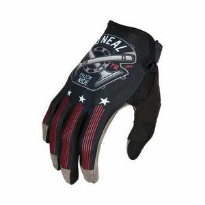 Manusi Ciclism O'Neal Mayhem Piston V.23 - XL/10, Negru-Alb-Rosu imagine