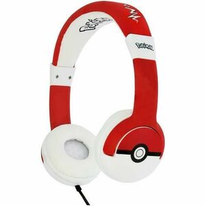 Casti Stereo OTL Pokemon Pokeball, Pentru copii, Cu fir (Rosu/Alb) imagine