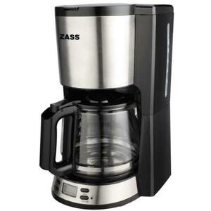 Cafetiera Zass ZCM 04 T, 1000 W, 1.5 L, Capacitate 10-12 cesti, Programare intarziata (Negru/Argintiu) imagine