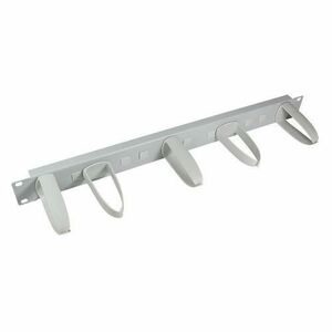Panou gestionare cabluri LOGILINK, tip masca orizontala, 19 inch, 1U, Gri imagine