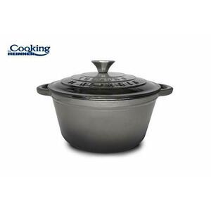 Semioala HEINNER HR-ZVC-S24 MARBLE GREY, fonta emailata 24 x 11.5 CM, 4 L, cu capac imagine