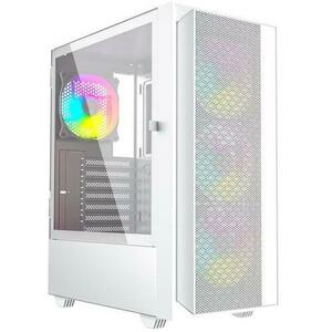 Carcasa Gembird Fornax 4000, ARGB, Mid-Tower, fara sursa, ATX (Alb) imagine