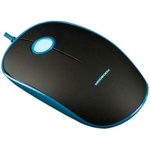 Mouse optic Modecom M111, 1600 DPI (Negru/Albastru) imagine