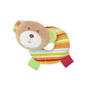 Jucarie de plus Lorelli, gogoasa cu cap de ursulet, 11 cm, zornaitoare, 0 luni+ imagine