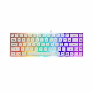 Tastatura gaming White Shark GK-2201 RONIN alb / US, RONIN-W-US imagine
