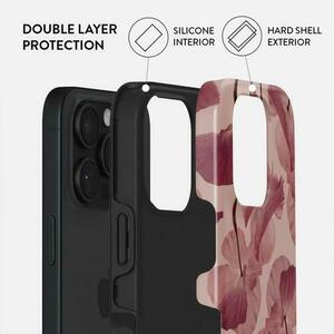 Husa Dual Layer Tender Kiss Burga pentru iPhone 16 Pro Max, Roz imagine