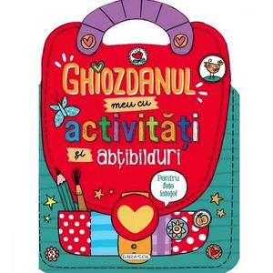 Ghiozdanul meu cu activitati si abtibilduri pentru fete imagine