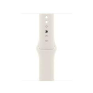 Curea Smartwatch Apple MXLL3ZM/A pentru Watch 42mm, Sport Band, S/M (Alb) imagine