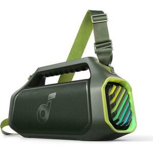 Boxa portabila Anker Soundcore Boom 2 Plus, 140W, BassUp 2.0, IPX7, Lumini RGB, Baterie externa, Bluetooth 5.3, Verde imagine