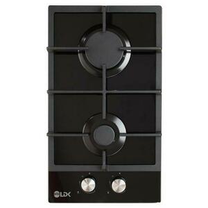 Plita incorporabila LDK Linares JZ2BK30, Gaz, 2 arzatoare, Aprindere electrica, Gratare fonta, Siguranta, 30 cm (Negru) imagine