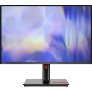Monitor IPS LED Lenovo ThinkVision 24inch T24d-30, WUXGA (1920 x 1200), VGA, HDMI, DisplayPort, Boxe, Pivot (Negru) imagine