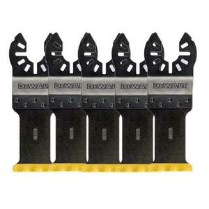 Set 5 lame multifunctionale DeWALT DT20727, Titan, Pentru metal, 30 x 43 cm, Negru imagine