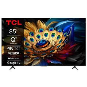 Televizor QLED TCL 216 cm (85inch) 85C655, Ultra HD 4K, Smart TV, WiFi, Google TV, CI+ imagine