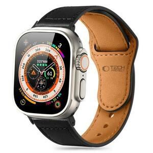Curea Tech-Protect NaturalFit pentru Apple Watch 49mm / 45mm / 44mm / 42mm Series, Neagra imagine