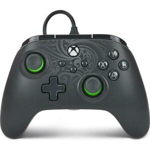 Controller cu fir PowerA Advantage Wired, Xbox Series X, S, Xbox One, PC, Negru/Verde imagine