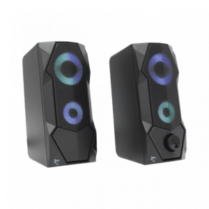 Boxe 2.0 White Shark GSP-634 FLOW, USB, Iluminare RGB, 5W RMS (Negru) imagine