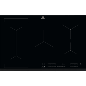Plita incorporabila Electrolux EIV835, Inductie, 5 zone de gatit, Touch control, 78 cm (Negru) imagine