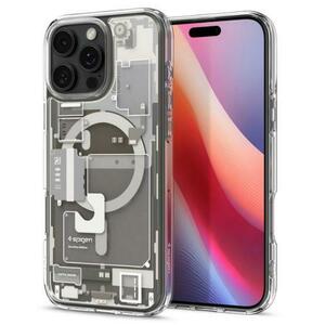 Husa MagSafe pentru Apple iPhone 16 Pro Max, Spigen ACS08381, Ultra Hybrid Zero One, Gri imagine