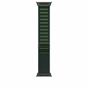 Curea Smartwatch Apple MYPT3ZM/A pentru Watch 49mm, Alpine Loop, Large, Black Titanium Finish (Verde inchis) imagine
