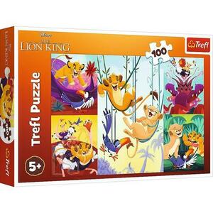 Puzzle Trefl Disney Lion King, Curajosul rege, 100 piese imagine