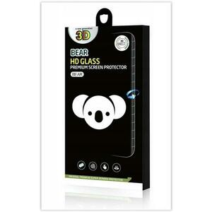 Folie de protectie Ecran Bear HD pentru Apple iPhone 16, Sticla Securizata, Full Glue, Neagra imagine