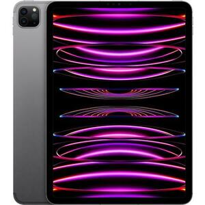 Tableta Apple iPad Pro 11 Cellular (2022), Procesor Apple M2 Octa-Core, IPS LED Capacitive touchscreen 11inch, 2TB Flash, 16GB, Camera Duala 12+10 MP, Wi-Fi, Bluetooth, 5G, iPadOS (Gri) imagine