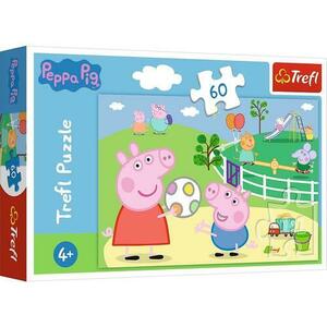 Puzzle Trefl Peppa Pig Distractie cu prietenii, 60 piese imagine