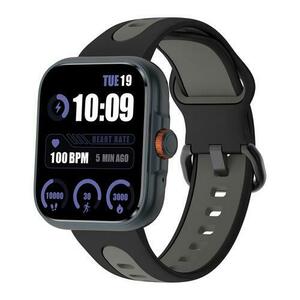 Smartwatch iSEN S216, Ecran Amoled 1.78inch, HRV, ECG, Functii Sanatate, Bluetooth Call, Alexa, GPS, Compatibil iOS/Android (Negru) imagine