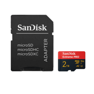 Card de memorie SanDisk Extreme Pro SDSQXCD-2T00-GN6MA, MicroSDXC, 2TB, UHS-I U3, Clasa 10, V30 + Adaptor SD imagine