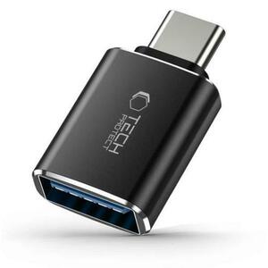 Adaptor OTG USB-C - USB-A Tech-Protect Ultraboost, Negru imagine