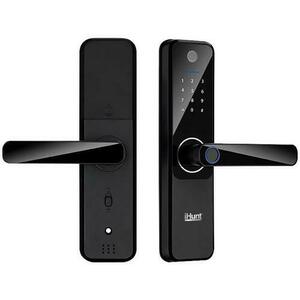Yala inteligenta iHunt Smart Lock, Bluetooth 5.0, Amprenta, RFID (Negru) imagine